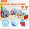 Kids Pop Up Play Tent 5-in-1 with Tunnel Basketball Hoop for Boys and Girls